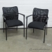Inertia Black Mesh Back Executive Stacking Guest Side Chair